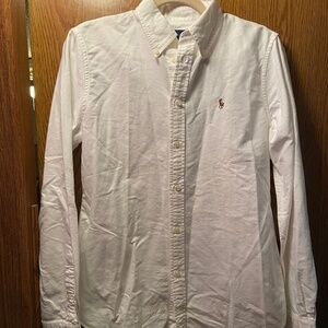 Women's White M Ralph Lauren Button Down